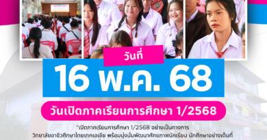 วันเปิดภาคเรียนเรียนการศึกษา 1/2568